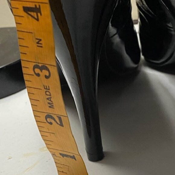 apostrophe Black Open Toe Women's Shoes: Size 8M - Picture 7 of 11